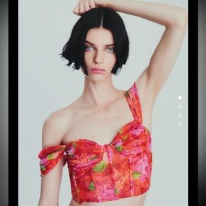 Tulle corset style top